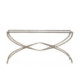 CONSOLA 156x35x78 METAL/CRISTAL DORADO ANTIQUE