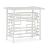 CONSOLA 45x90x80 BAMBU/RATAN BLANCO