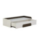 CONSOLA 95x40x23 MADERA BLANCO/METAL DORADO