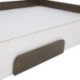 CONSOLA 95x40x23 MADERA BLANCO/METAL DORADO