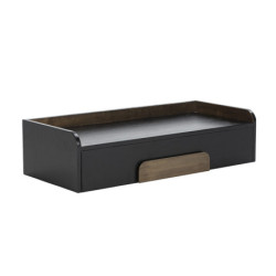 CONSOLA 95x40x23 MADERA NEGRO/METAL DORADO