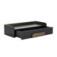 CONSOLA 95x40x23 MADERA NEGRO/METAL DORADO