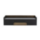 CONSOLA 95x40x23 MADERA NEGRO/METAL DORADO