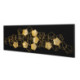 CUADRO 180x6x60 MADERA NEGRO/METAL DORADO