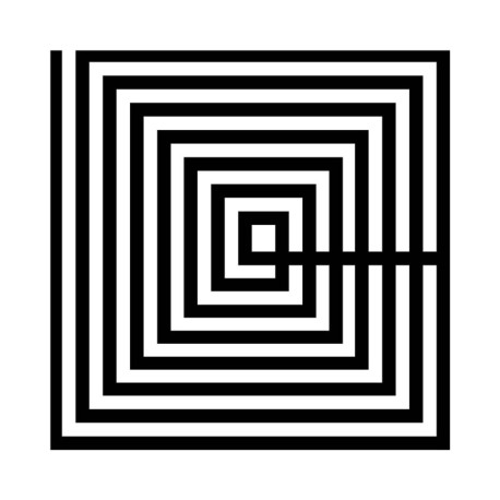 CUADRO 50x3x50 METACRILATO OPTIC BLACK & WHITE