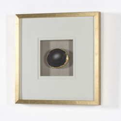 CUADRO 50x4x50 MADERA DORADA/AGATA NATURAL