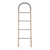 ESCALERA 49x3x170 METAL GRIS/MADERA NATURAL