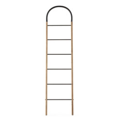 ESCALERA 49x3x200 METAL GRIS/MADERA NATURAL