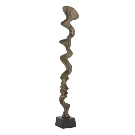 ESCULTURA 13x13x97 METAL DORADO ANTIQUE/BRONCE