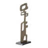 ESCULTURA 25x15x73 METAL DORADO ANTIQUE/BRONCE