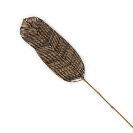 ESCULTURA 30x3x200 HOJA BANANA NATURAL/BAMBU NATURAL