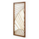 ESCULTURA 35x2x86 METAL DORADO/MADERA MARRON
