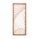 ESCULTURA 35x2x86 METAL DORADO/MADERA MARRON