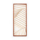 ESCULTURA 36x2x86 METAL DORADO/MADERA MARRON