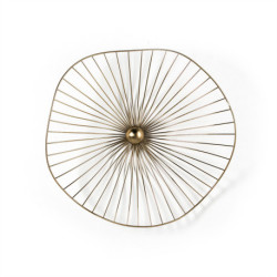 ESCULTURA 39x10x37 METAL DORADO
