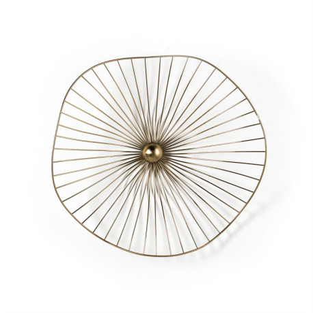 ESCULTURA 39x10x37 METAL DORADO