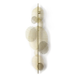 ESCULTURA 46x5x114 METAL DORADO