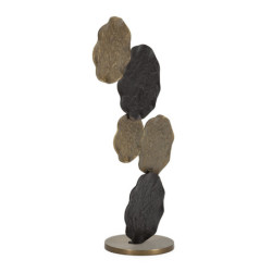 ESCULTURA 57x28x93 METAL DORADO/BRONCE