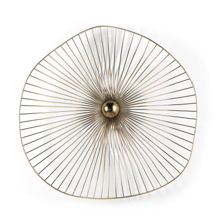 ESCULTURA 59x11x60 METAL DORADO