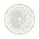 ESCULTURA 60x6x60 METAL DORADO/CUERDA PAPEL BLANCO