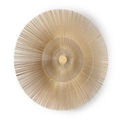 ESCULTURA 61x6x61 METAL DORADO