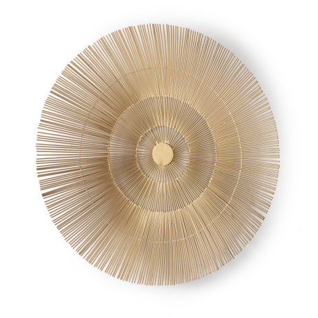 ESCULTURA 61x6x61 METAL DORADO