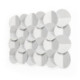 ESCULTURA 72x3x49 METAL BLANCO