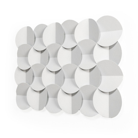 ESCULTURA 72x3x49 METAL BLANCO