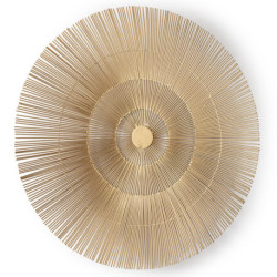 ESCULTURA 81x8x81 METAL DORADO