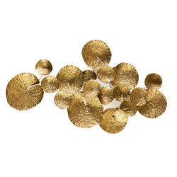 ESCULTURA 90x30x150 METAL DORADO