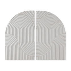 ESCULTURA SET/2 60x3x100 / 60x3x100 MADERA BLANCO