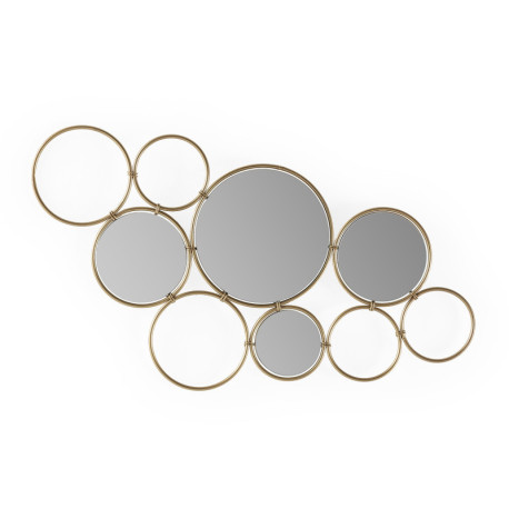 ESPEJO 100x1x57 METAL DORADO