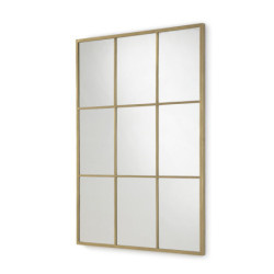 ESPEJO 102x3x147 CRISTAL/METAL DORADO