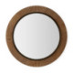 ESPEJO 108x4x108 METAL DORADO/MADERA NATURAL/NEGRO