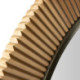 ESPEJO 108x4x108 METAL DORADO/MADERA NATURAL/NEGRO