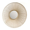 ESPEJO 112x10x112 CRISTAL/METAL DORADO