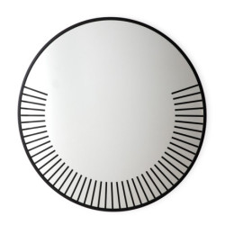 ESPEJO 120x3x120 CRISTAL CLARO / METAL NEGRO / DM NEGRO