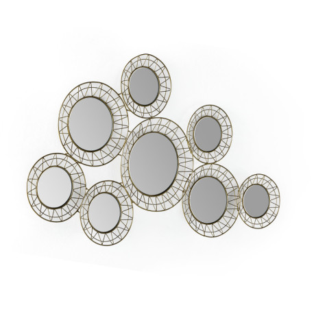 ESPEJO 121x4,5x2,5 METAL DORADO