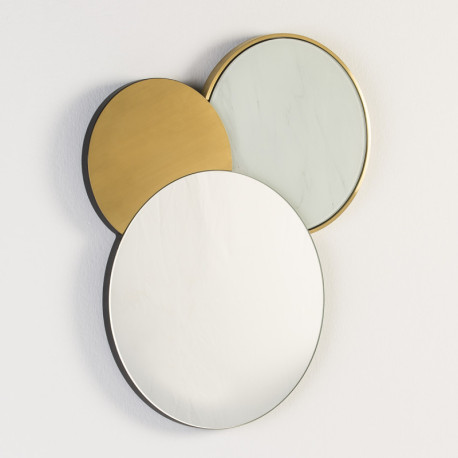 ESPEJO 54x3x65 CRISTAL/SIMIL MARMOL/METAL DORADO