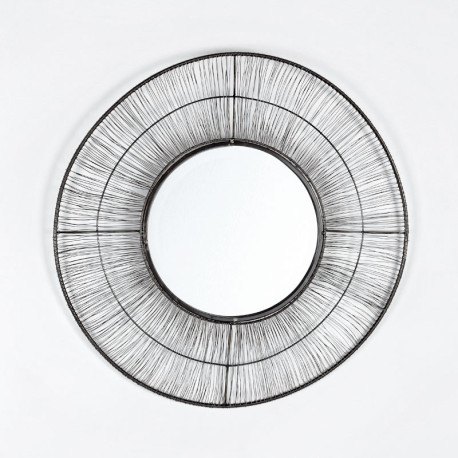 ESPEJO 61x2x61 METAL DORADO ENVEJECIDO