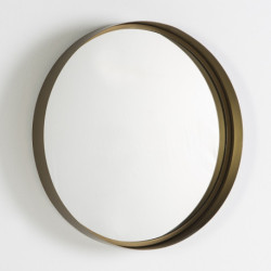 ESPEJO 61x5x61 CRISTAL/METAL DORADO