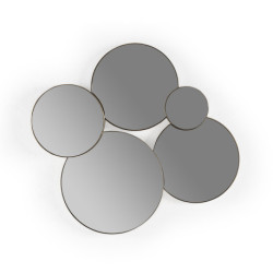 ESPEJO 67x3x62 METAL DORADO