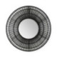 ESPEJO 70x8x70 CRISTAL/MIMBRE NEGRO