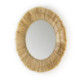 ESPEJO 76x3x76 CRISTAL/HIERBA MARINA NATURAL