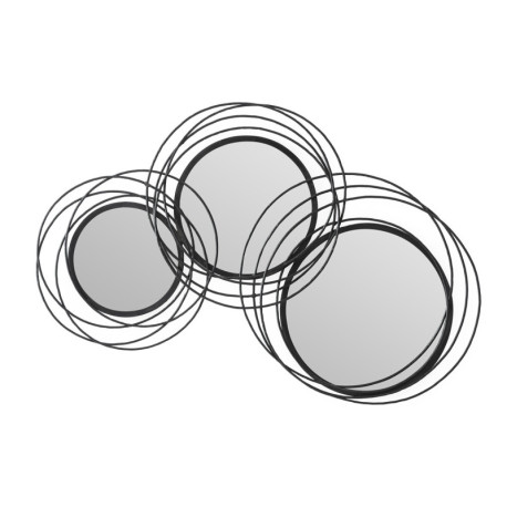 ESPEJO 76x5x117 METAL NEGRO