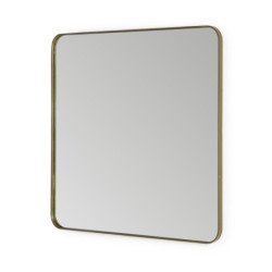 ESPEJO 80x3x80 CRISTAL/METAL DORADO