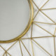 ESPEJO 80x4x80 METAL DORADO