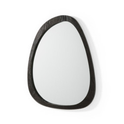 ESPEJO 81x3x62 CRISTAL/MADERA MARRON