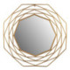 ESPEJO 81x4x81 CRISTAL/METAL DORADO