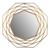 ESPEJO 81x4x81 CRISTAL/METAL DORADO
